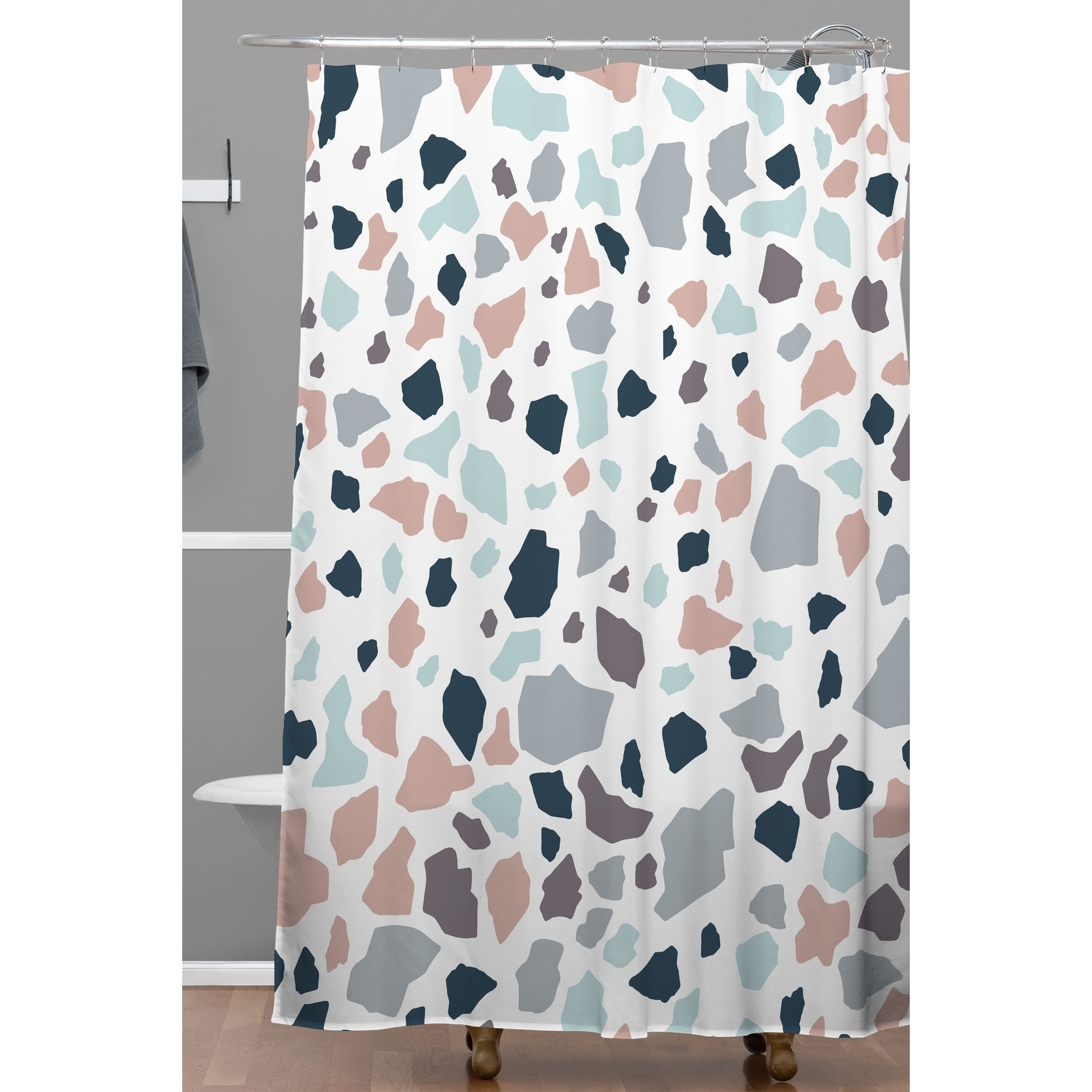 pastel shower curtain