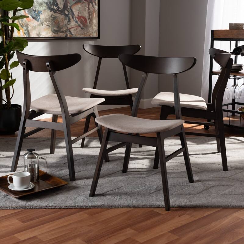 Carson Carrington Pautrask Upholstered 4-piece Dining Chair Set