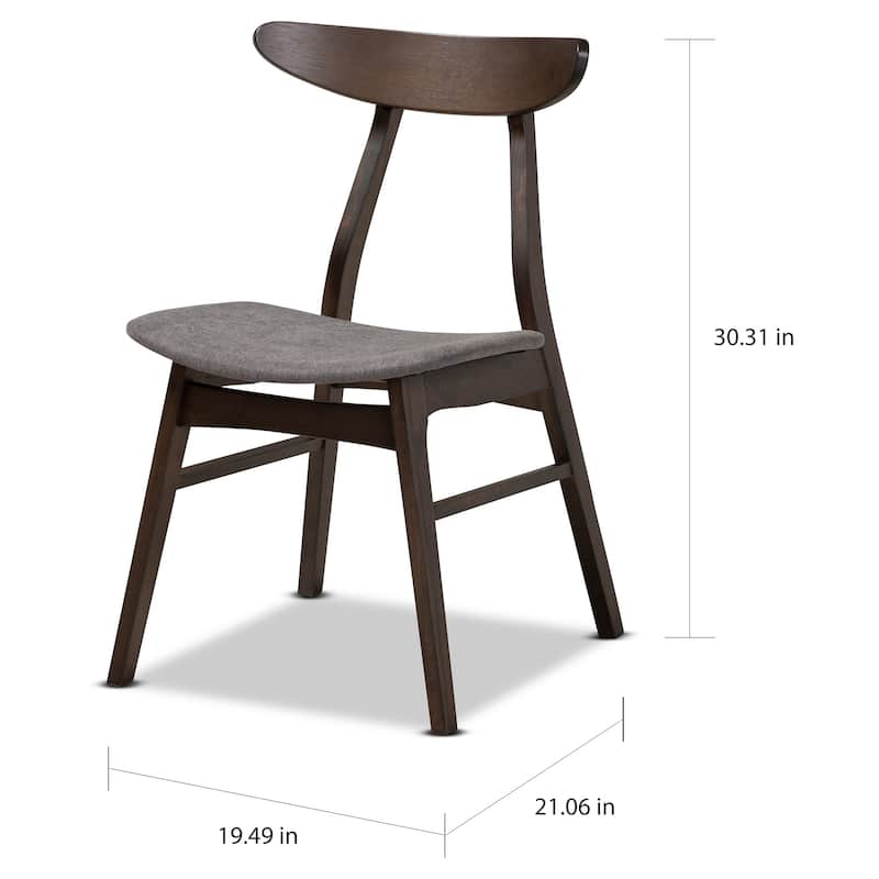 Carson Carrington Pautrask Upholstered 4-piece Dining Chair Set - Dark Grey