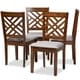 preview thumbnail 1 of 3, Caron Modern and Contemporary Upholstered 4-Piece Dining Chair Set N/A