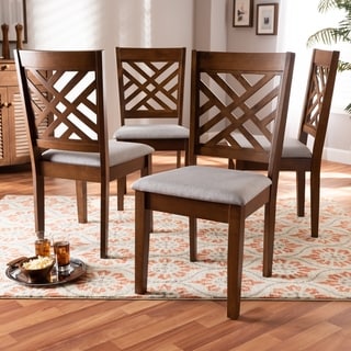 Caron Modern and Contemporary Upholstered 4-Piece Dining Chair Set