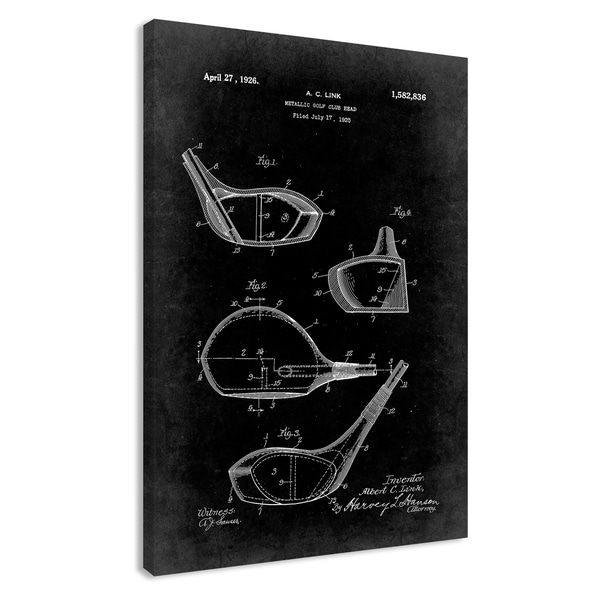 Vintage Golf Club Patent I - 24 x 36 - 24 x 36
