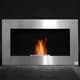 preview thumbnail 2 of 6, HOMCOM 35.5" Contemporary Wall Mounted Ventless Indoor Bio Ethanol Fireplace - Stainless Steel