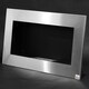 preview thumbnail 4 of 6, HOMCOM 35.5" Contemporary Wall Mounted Ventless Indoor Bio Ethanol Fireplace - Stainless Steel