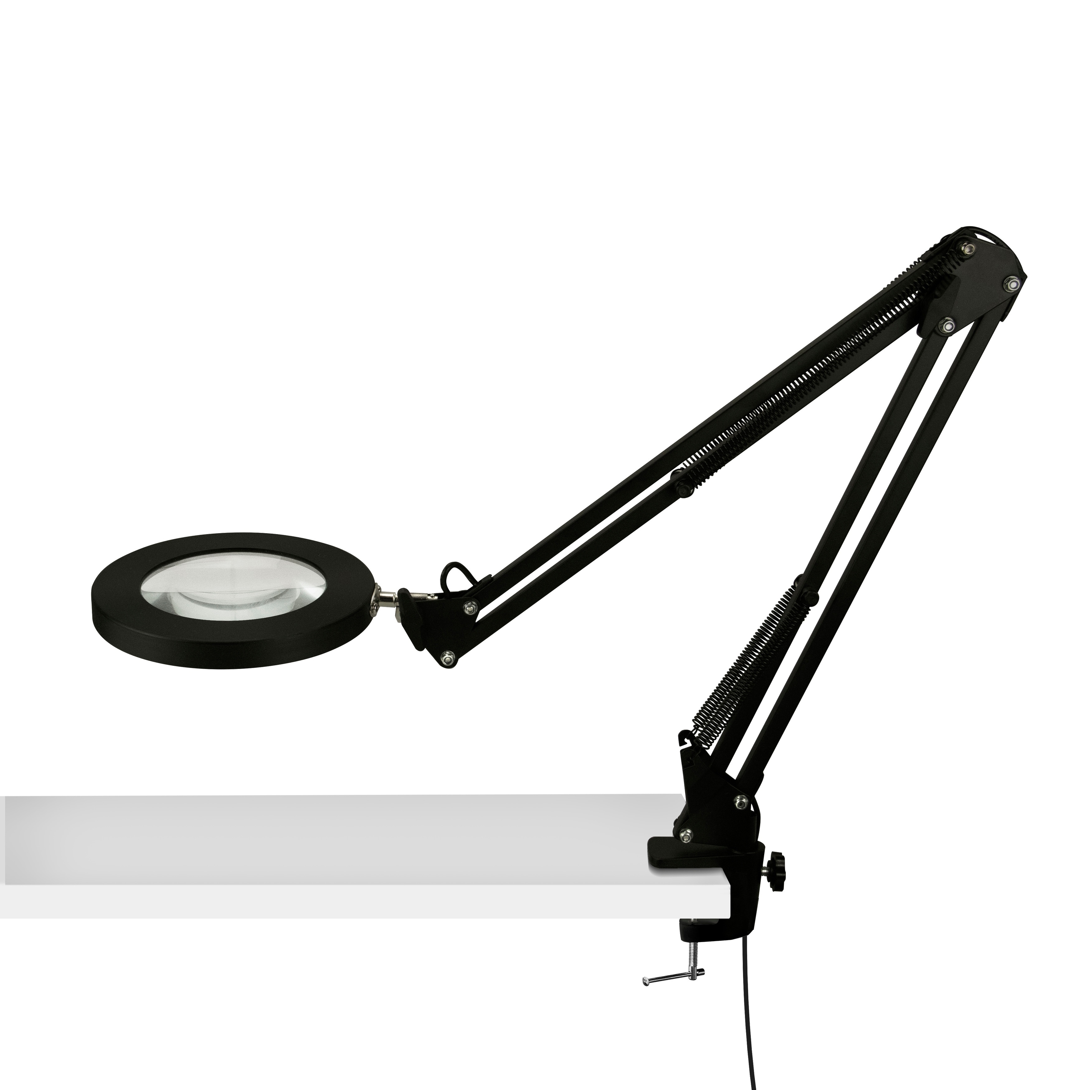 Canyon Home Magnifier LED Desk Light Long Adjustable Arm with Enhanced Glass Magnification, Dimmable Ring Lighting - Chandeliers For Bedrooms by Overstock.com