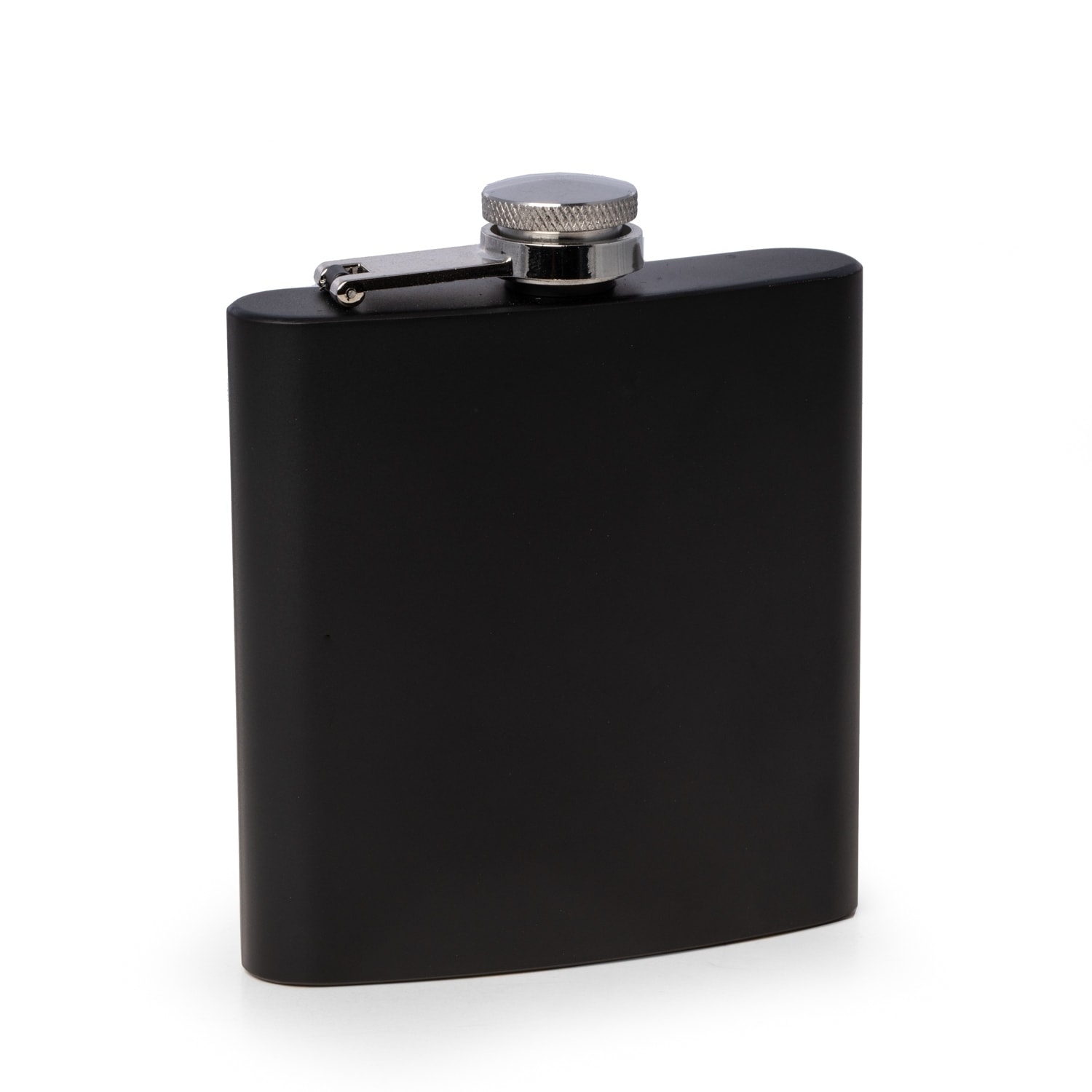 Vincent Matte Black 6oz Flask with Captive Cap