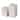 Hathaway White Marble Cube Design Bookends