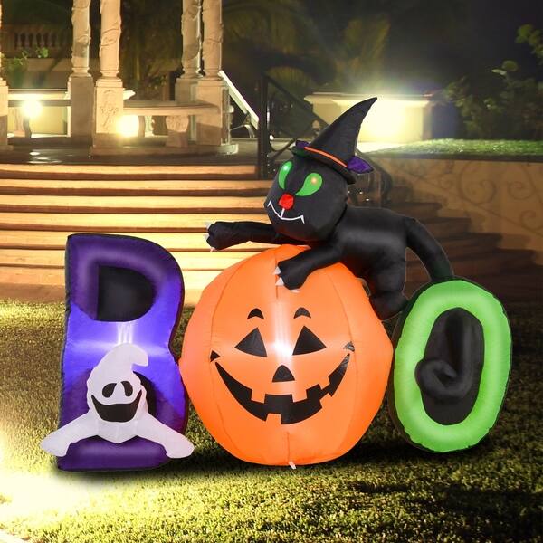 Shop Homcom 5 5 Lighted Inflatable Outdoor Halloween Yard