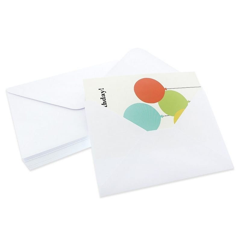 Paper Junkie 48 Pack Blank Birthday Cards with Envelopes Bulk, 6 Designs (4x6 In)