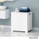 preview thumbnail 3 of 16, Killarney Modern Laundry Hamper with Lid by Christopher Knight Home