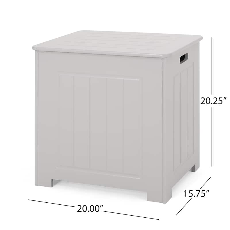 Killarney Modern Laundry Hamper with Lid by Christopher Knight Home