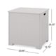 preview thumbnail 16 of 16, Killarney Modern Laundry Hamper with Lid by Christopher Knight Home