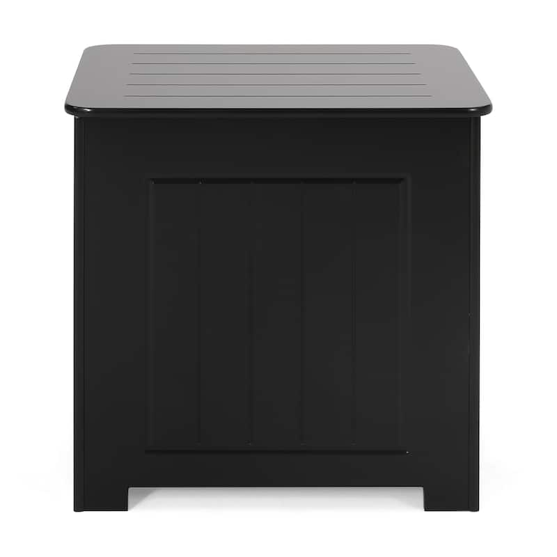 Killarney Modern Laundry Hamper with Lid by Christopher Knight Home - Black