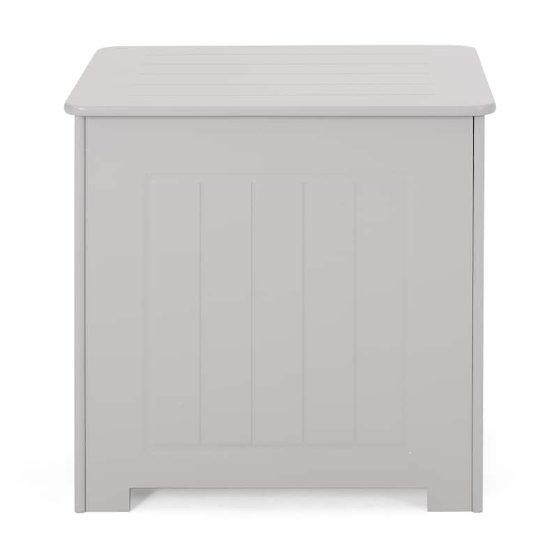 Killarney Modern Laundry Hamper with Lid by Christopher Knight Home - Grey