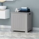 preview thumbnail 14 of 16, Killarney Modern Laundry Hamper with Lid by Christopher Knight Home