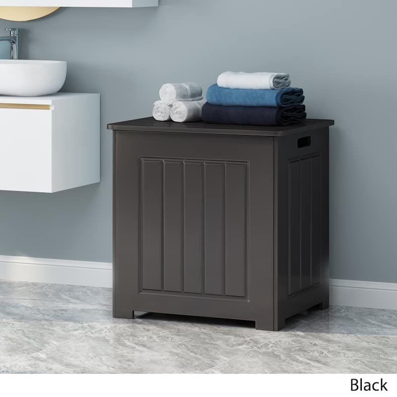 Killarney Modern Laundry Hamper with Lid by Christopher Knight Home