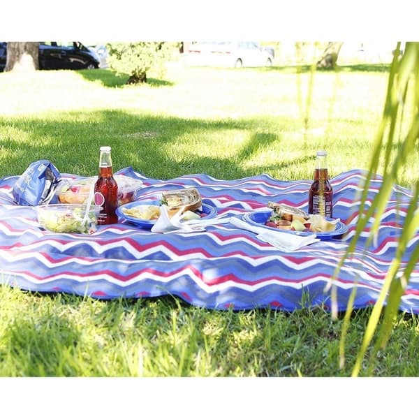 Shop Outdoor Picnic Blanket Folding Beach Mat Rug With Waterproof Backing 58 X 52 Overstock 29817069