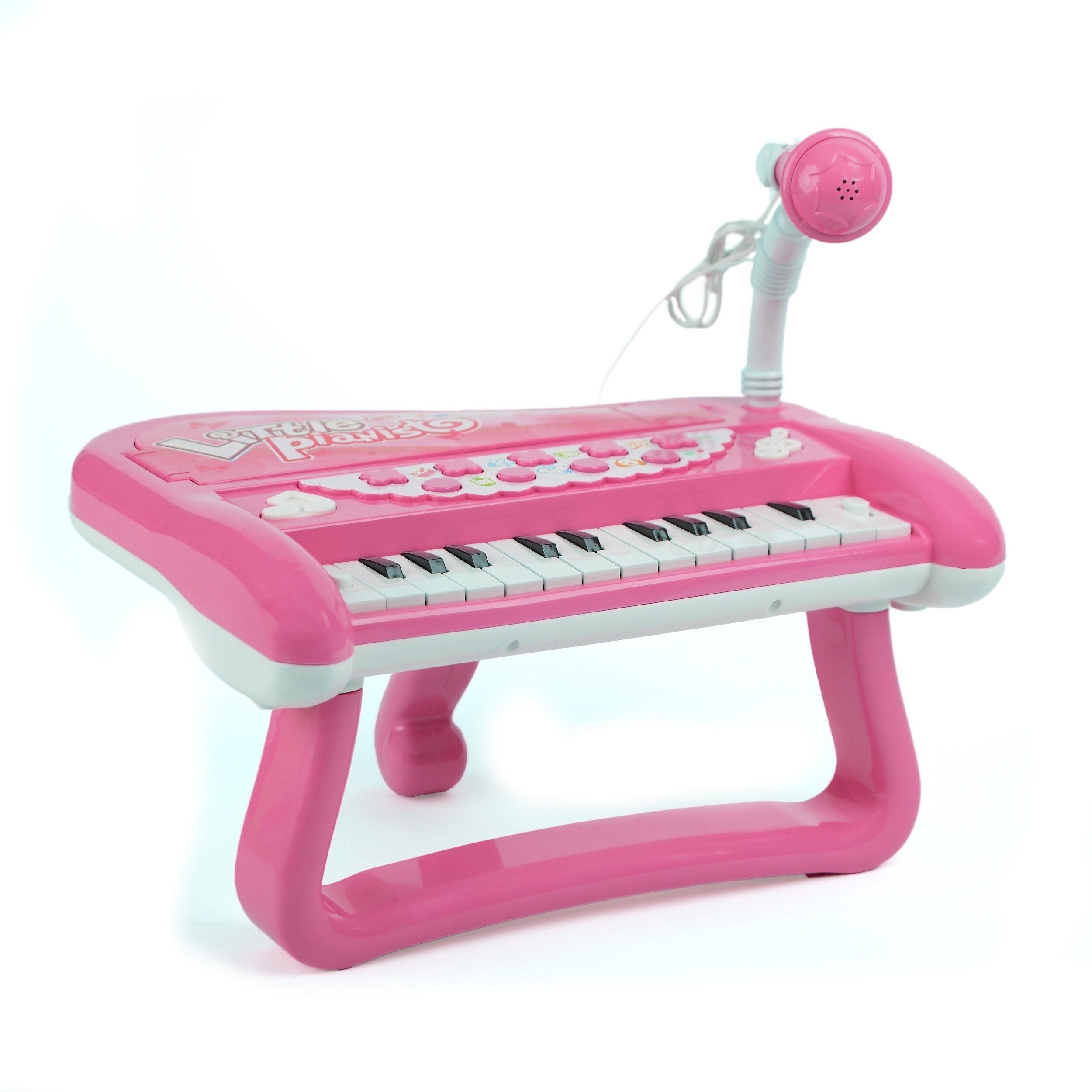 toy grand piano with microphone