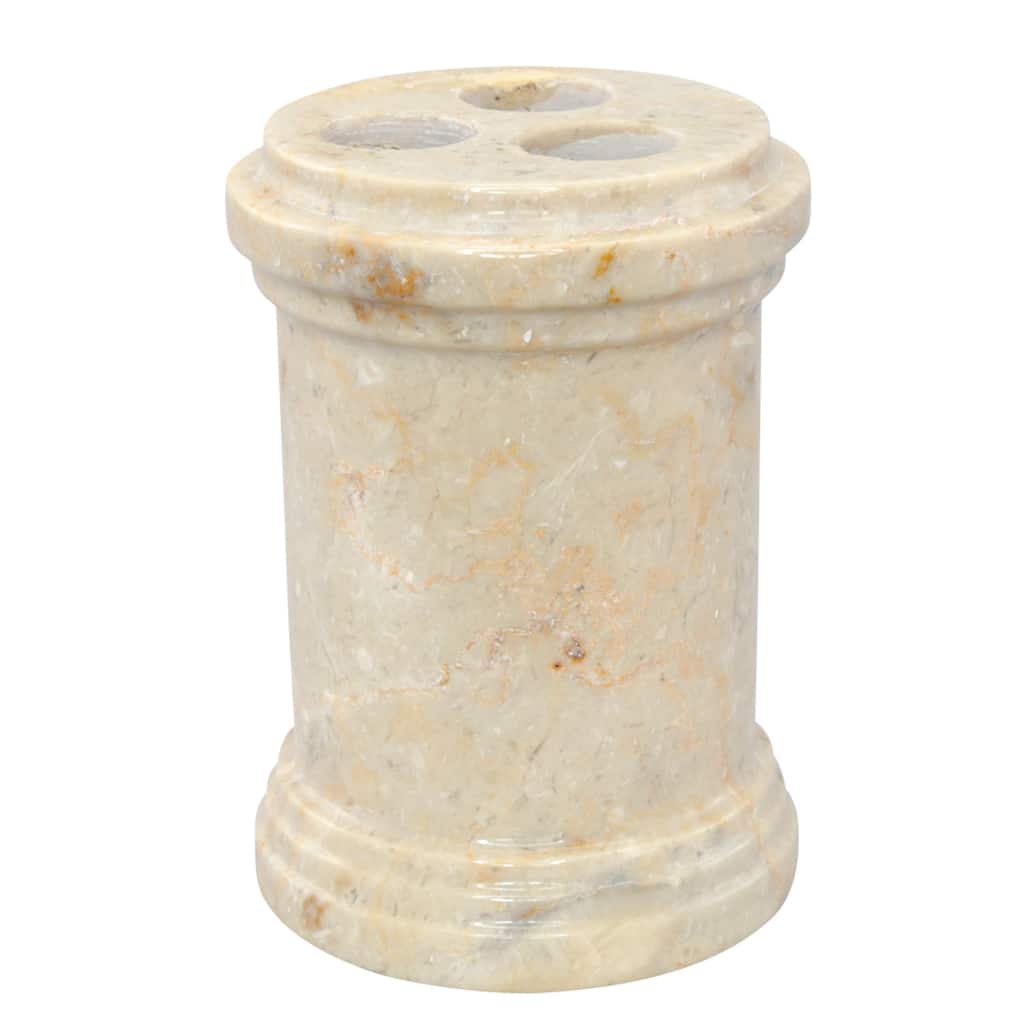 Creative Home Column Collection Champagne Marble Toothbrush Holder - Beige