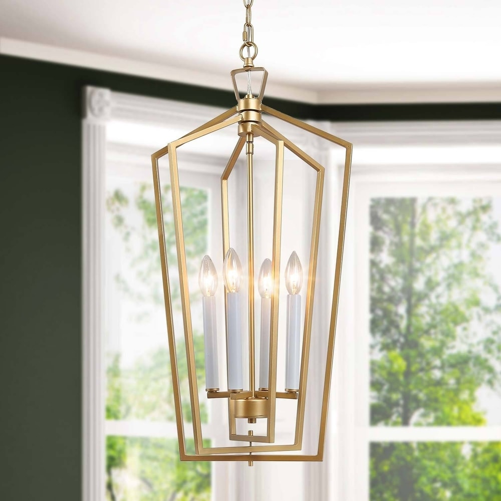 Shop Modern & Contemporary Chandelier 4 lights Drum Golden Shop Modern & Contemporary Chandelier 4 lights Drum Golden