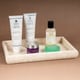 preview thumbnail 4 of 2, Creative Home Champagne Marble Vanity Tray, Bath Towel Tray, Bathroom Accessory Organizer - Beige