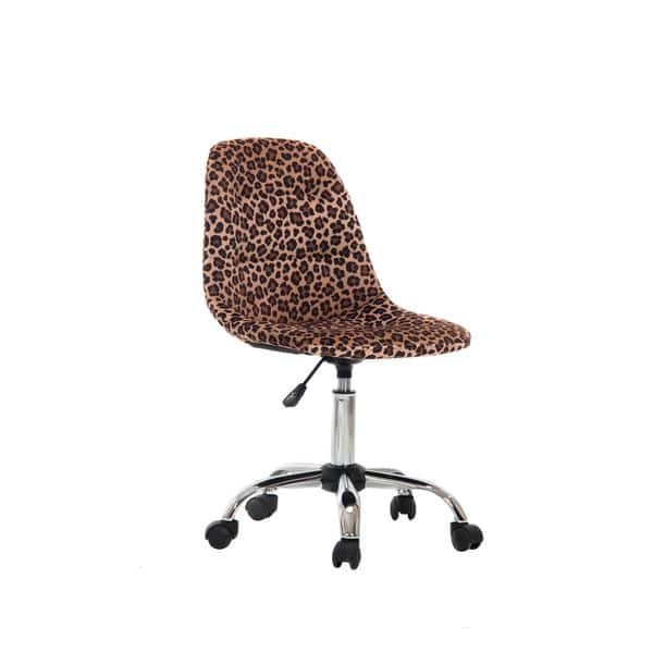 Shop Porthos Home Beliva Swivel Office Chair Cheetah Print
