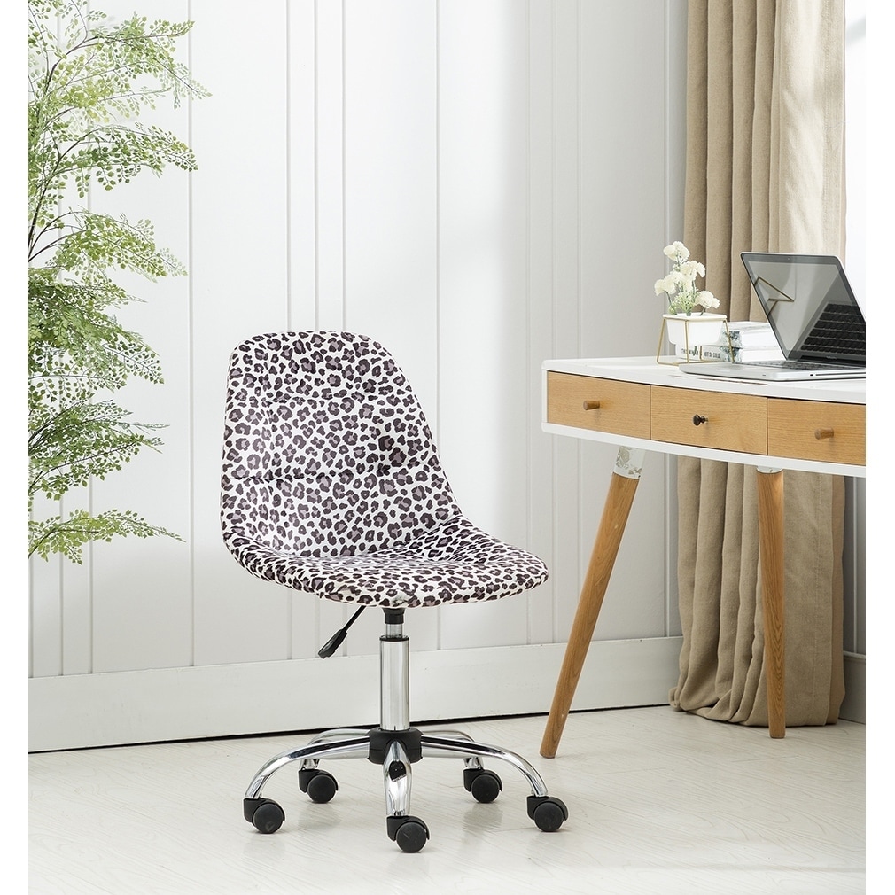 Shop Porthos Home Beliva Swivel Office Chair Cheetah Print