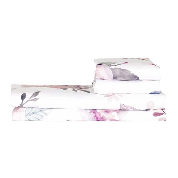 Shop South Shore Dreamit White And Pink Duvet Cover Watercolor