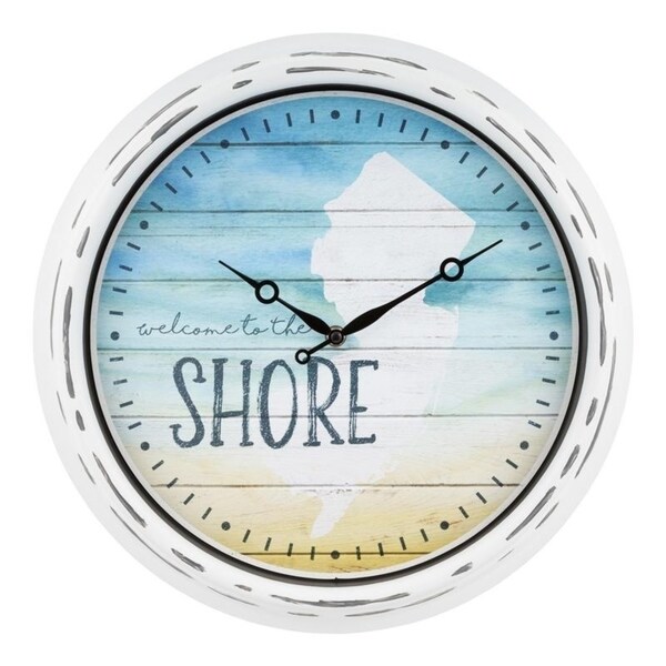 La Crosse Clock 404-3840NJ 15.75" Indoor/Outdoor New Jersey Wall Clock