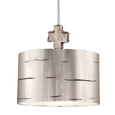 Silver Large Pendant for Kitchen or Dining Room by Lucas McKearn