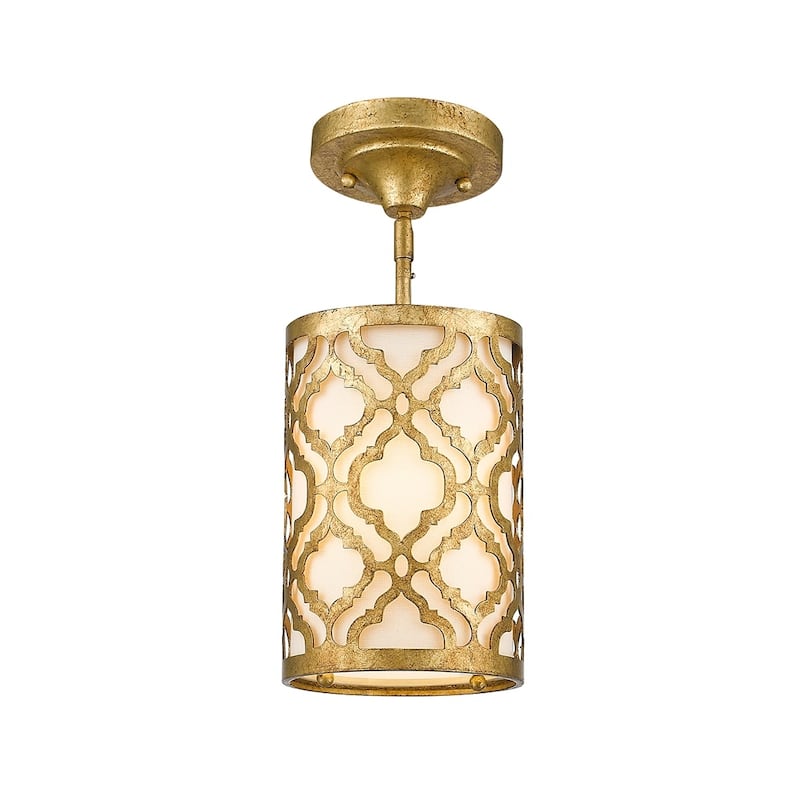 Arabella Distressed Gold Kitchen Mini Pendant By Lucas McKearn