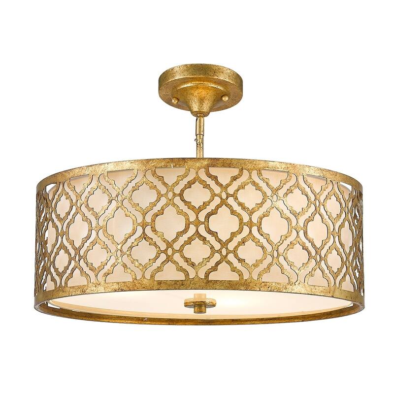 Arabella Large Pendant in Distressed Gold By Lucas McKearn