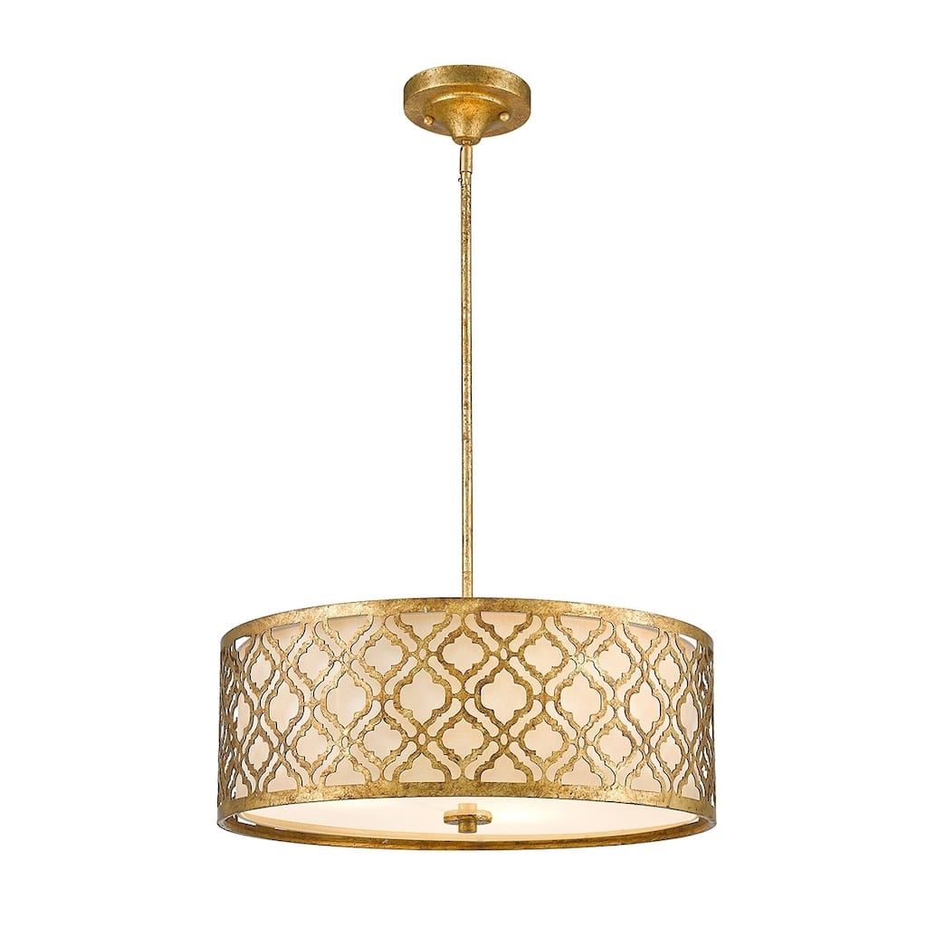 Arabella Large Pendant in Distressed Gold By Lucas McKearn