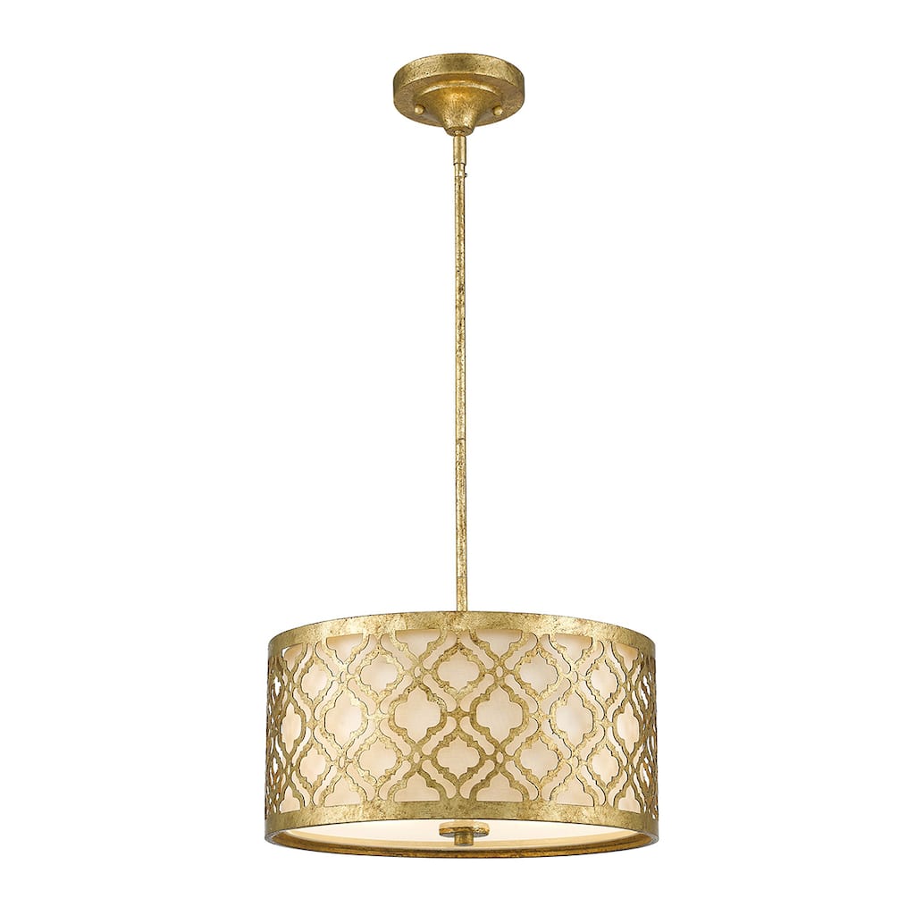 Arabella Medium Pendant in Distressed Gold by Lucas McKearn