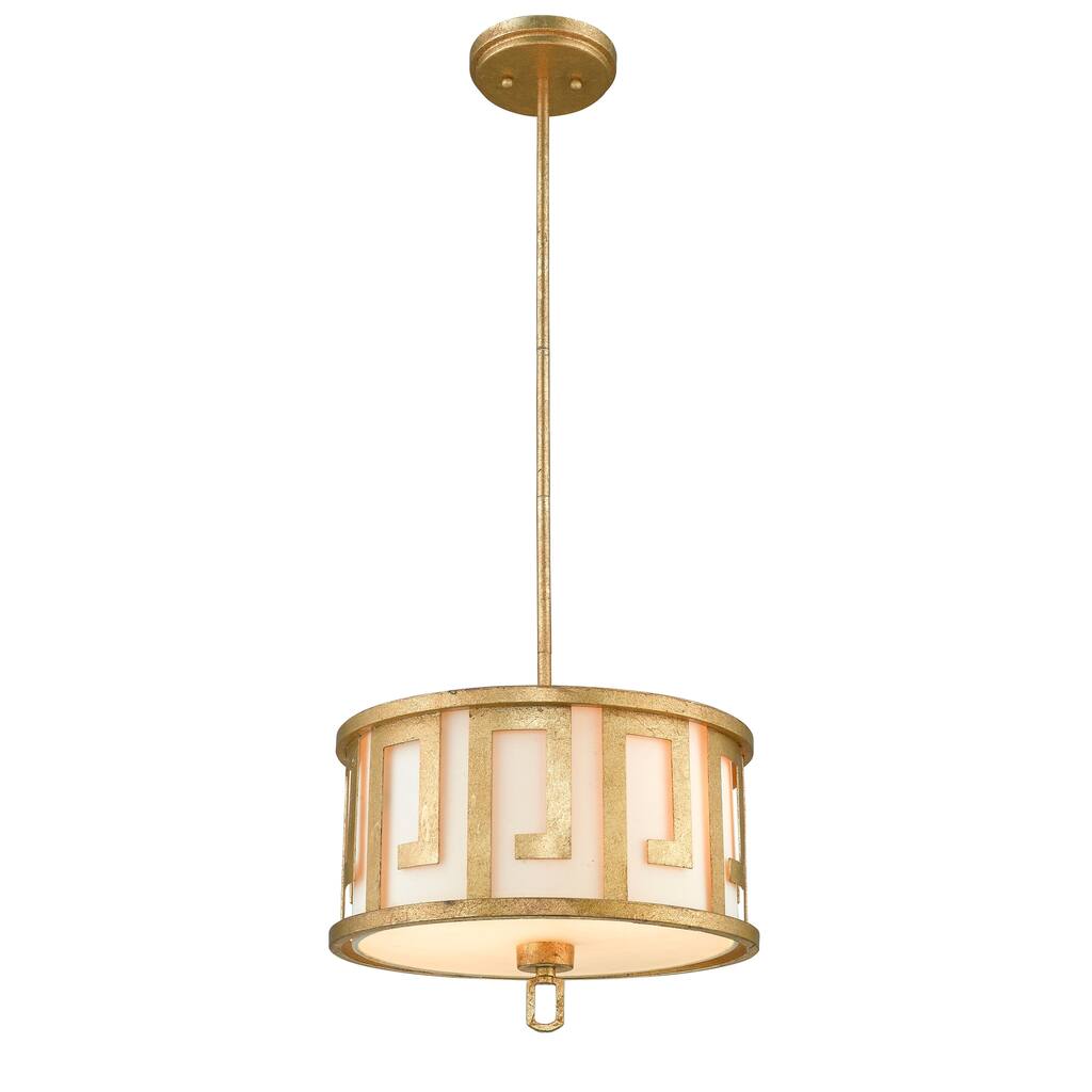 Medium Kitchen Pendant in Distressed Gold by Lucas McKearn