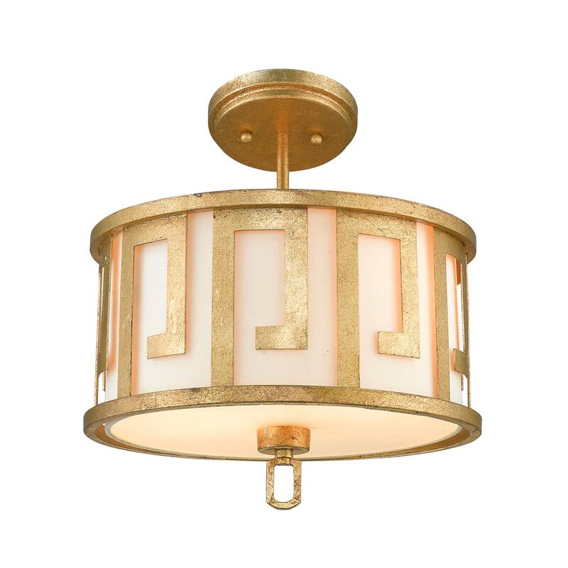 Medium Kitchen Pendant in Distressed Gold by Lucas McKearn