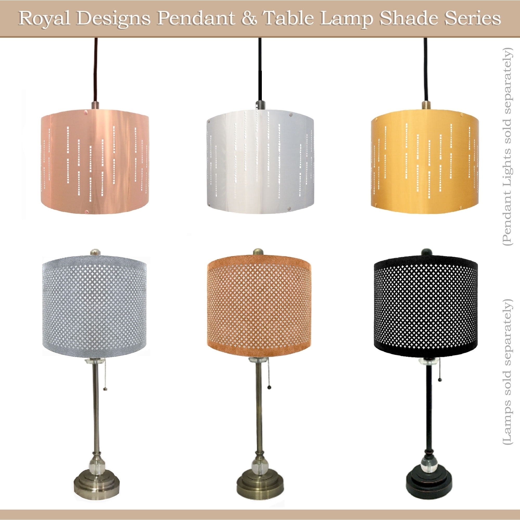 Do It Yourself Metallic Stencil Design Uno Drop Hardback Lamp Shade Overstock