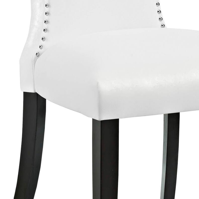 Carbon Loft Bronagh Curved Vinyl Dining Chair (Set of 2)
