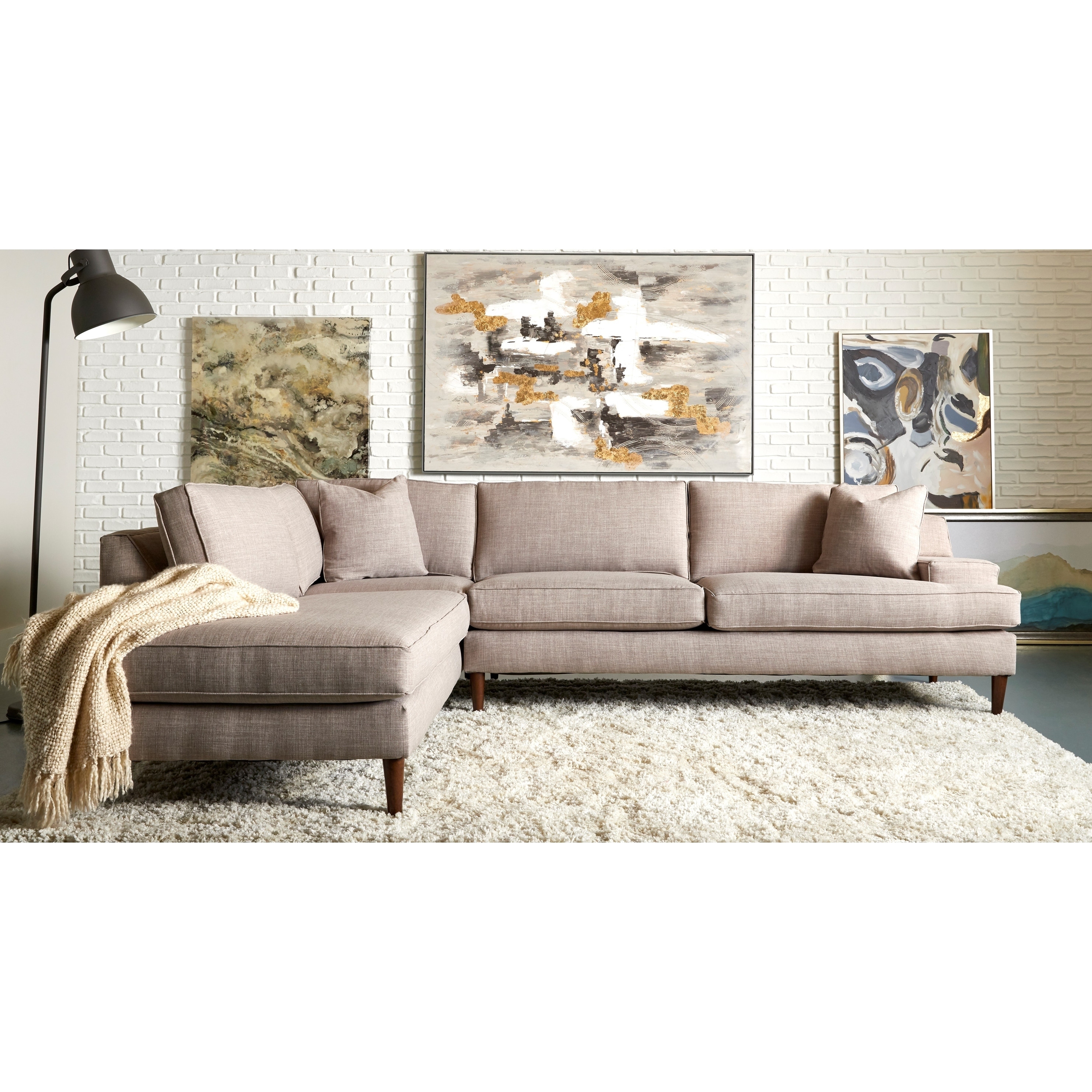 Shop Tacoma Left Facing L Shape Sectional Free Shipping Today