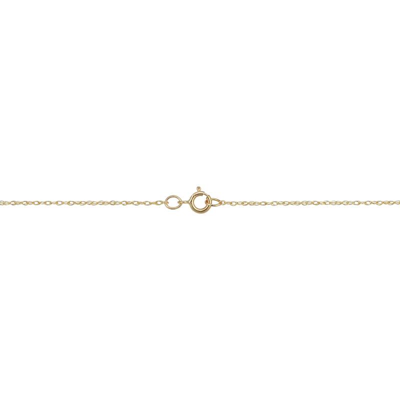 14k Yellow Gold Compass Windrose Pendant Rope Chain Necklace (18 inches)