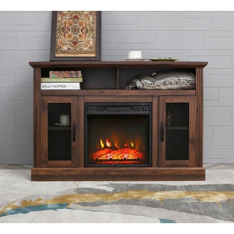 Carbon Loft LaFrancis TV Stand with Electric Fireplace