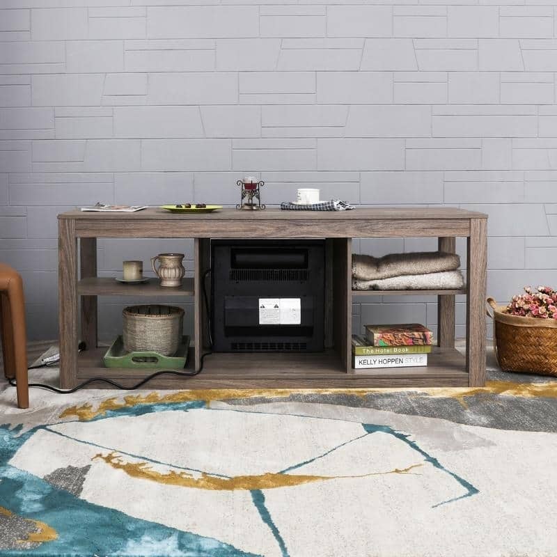 Carbon Loft LaFrancis TV Stand with Electric Fireplace