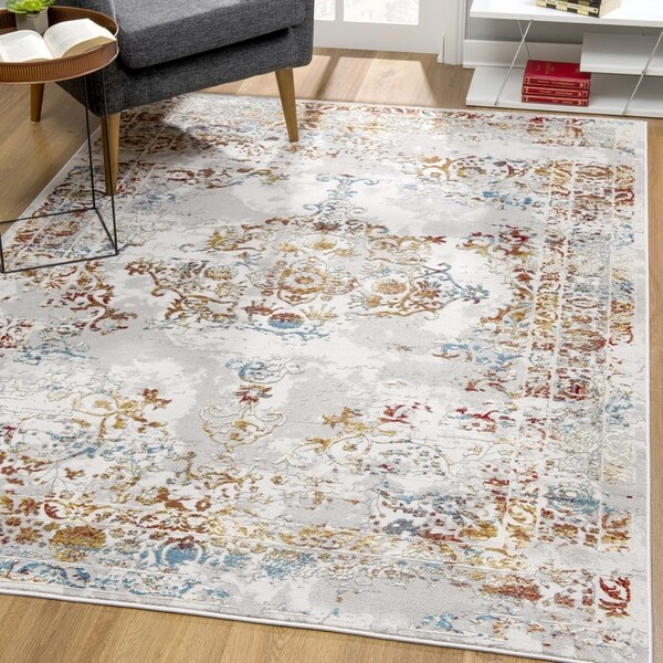 Rug Branch Vogue Modern Abstract Area Rug, Grey / Beige