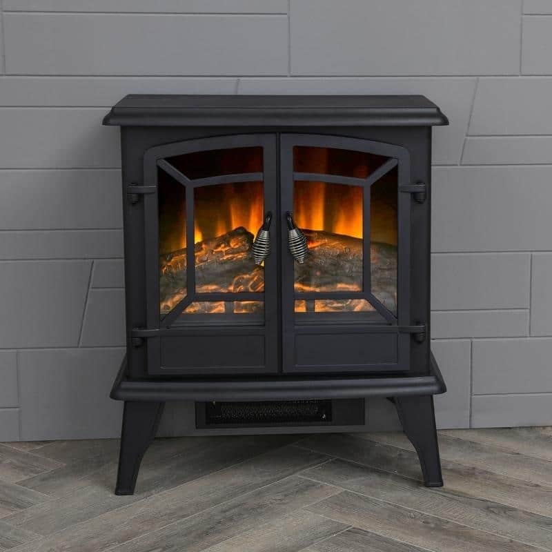 LOKATSE HOME Indoor Electric Freestanding Heater Fireplace