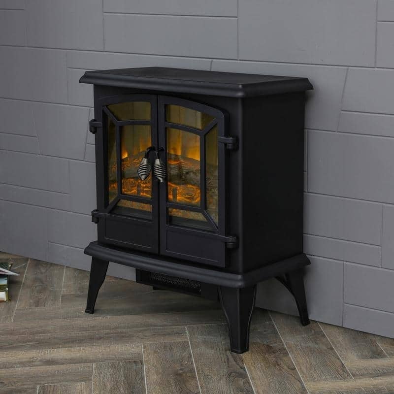 LOKATSE HOME Indoor Electric Freestanding Heater Fireplace