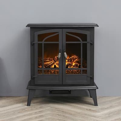 LOKATSE HOME Indoor Electric Freestanding Heater Fireplace