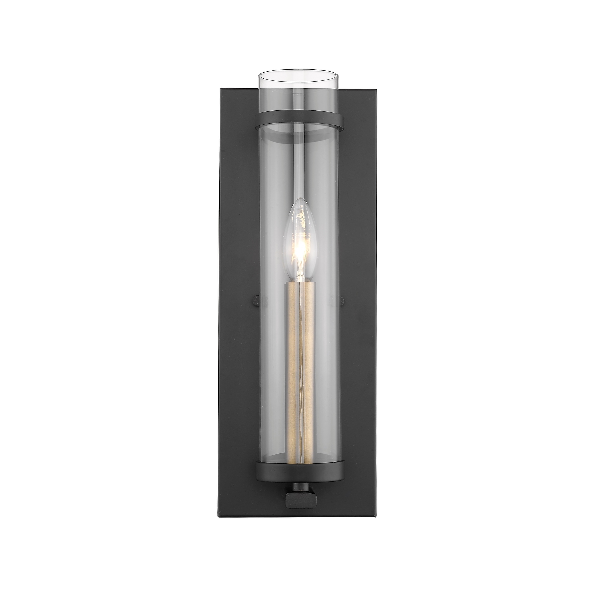 Brass-plated Candle Sconce - Long