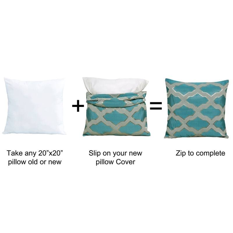 Hoorn Jacquard Valance and Pillow Sham 2-piece Set with Safi Pattern