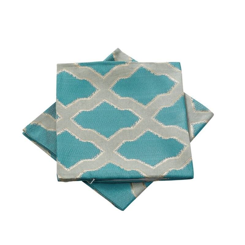 Hoorn Jacquard Valance and Pillow Sham 2-piece Set with Safi Pattern
