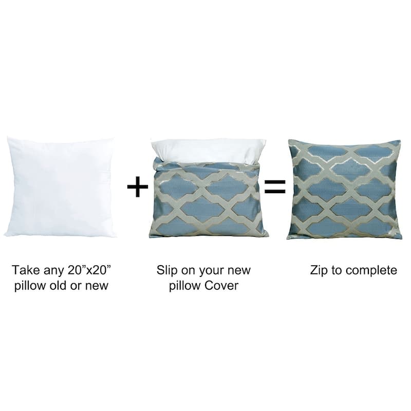Hoorn Jacquard Valance and Pillow Sham 2-piece Set with Safi Pattern
